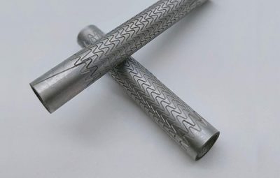 9.5mm Blind engraving of stainless steel tube