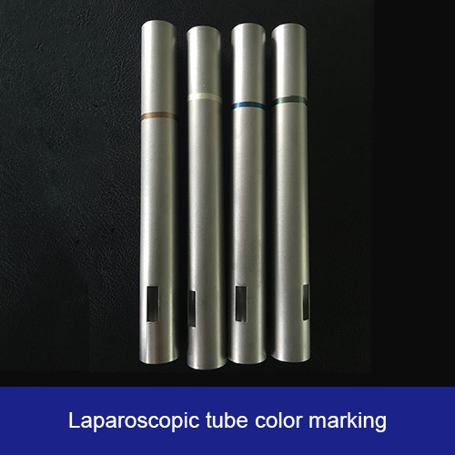 Laparoscopic tube color marking