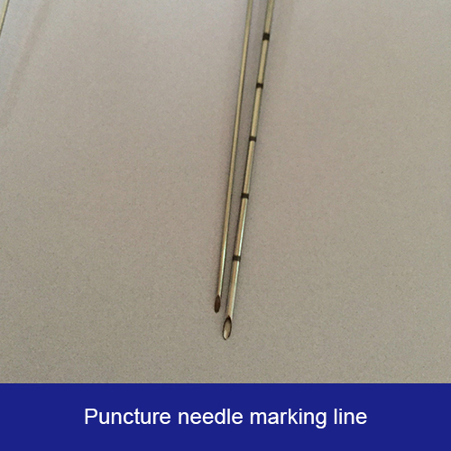 Puncture needle marking line