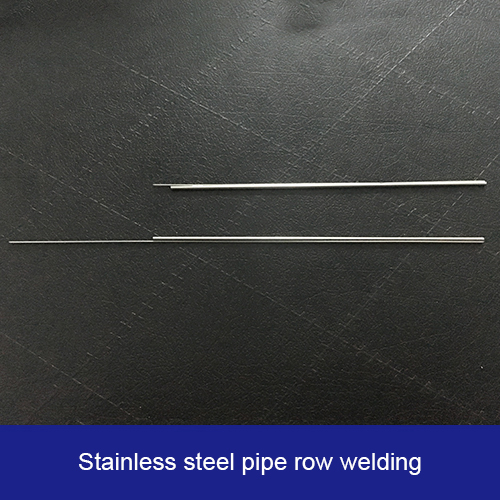 Stainless steel pipe row welding