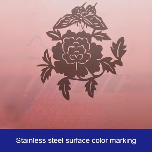 Stainless steel surface color marking