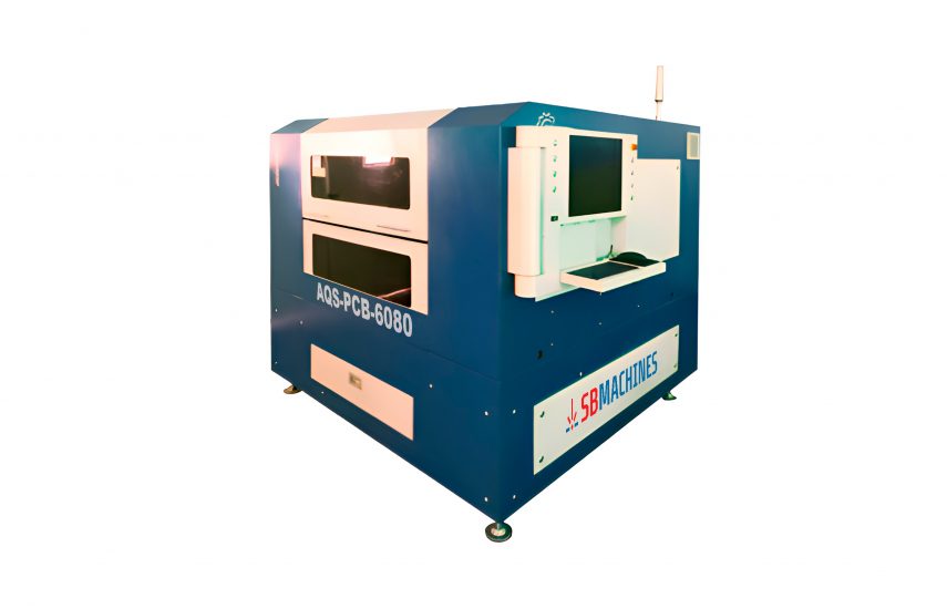 Máquina de corte a laser de fibra AQS-PCB-6080 para substrato de PCB de precisão